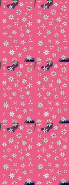 Güzel çiçek deseni. Pembe ve nötr renklerde çiçekler. Renkli Bahar Teması eskiz kalıbı. Düz Çiçek Elementleri Tasarımı.