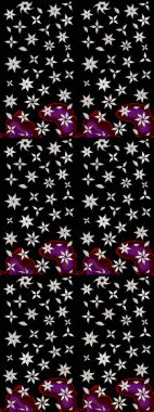 Raster deseni. Küçük çiçekte güzel bir çiçek deseni var. Çiçekli çiçek deseni, suluboya..