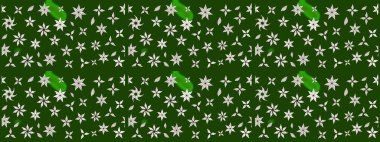 Tekstil veya kitap kapakları, imalat, duvar kağıtları, baskı, hediye paketi ve yapıştırma kitabı için çiçek eskizi geçmişi. Küçük çaplı çiçeklerdeki basit şirin desenler. Raster illüstrasyonu.