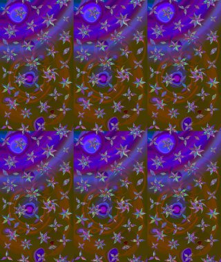 Düz Çiçek Elementleri Tasarımı. Çiçek desenli eskiz, yaz çiçekleri. Renkli Bahar Teması eskiz kalıbı. Kahverengi renkte çiçekler.