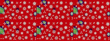 Küçük bir çiçekte eskiz deseni. Hoş bir çiçek geçmişi var. Güzel kumaş deseni. Raster illüstrasyonu.