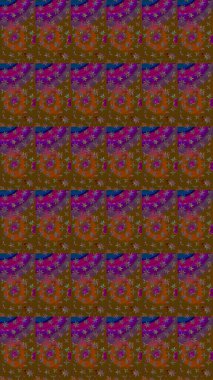 Düz Çiçek Elementleri Tasarımı. Modaya uygun kumaş deseni. Renkli Yaz Temalı eskiz kalıbı. Sevimli çiçek raster deseni.