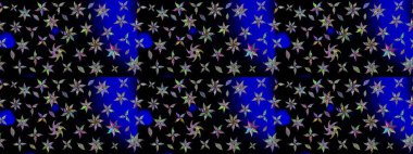 Karalama çiçeği. Renkli Bahar Teması eskiz kalıbı. Düz Çiçek Elementleri Tasarımı. Güzel kumaş deseni. Zentangle soyut çiçekleri. Raster illüstrasyonu.