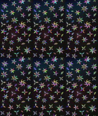 Küçük çiçekte güzel bir desen var. Doğa. Çiçek arkaplan. Çiçek kolajı. - Gri çiçekler. Raster deseni. Çiçek bileşimi.