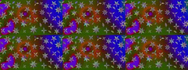 Düz Çiçek Elementleri Tasarımı. Yazdır. Güzel kumaş deseni. Güzel eskiz şekli. Renkli Yaz Temalı eskiz kalıbı. Raster çiçekli arka plan.