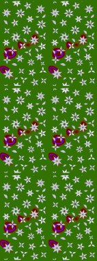 Modern stil dokusu. Çiçek desenli raster, yeşil ve nötr çizgi grafik deseni soyut raster arkaplan.