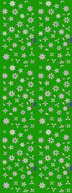 Raster illüstrasyonu. Yeşil ve nötr renklerde çiçekler. Çiçek desenli eskiz, vuruşlar, sıçramalar, yaz çiçekleri..