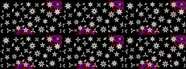 Organik motif arka planı. Çizim kalıbı. Raster illüstrasyonu. Ultraviyole kumaş deseni.