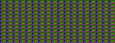 Raster deseni. Bahar çiçekleri dallı desen, yeşil renkler çiçekli siluet.