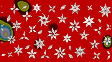 Nazik, narin çiçek arkaplanı. Kırmızı renkte çiçekler. Raster çiçek desenli ve çiçekli..