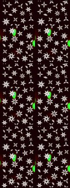 Raster Güzel kumaş deseni. Raster suluboya deseni, narin çiçekler, siyah çiçekler, tebrik kartı şablonu..