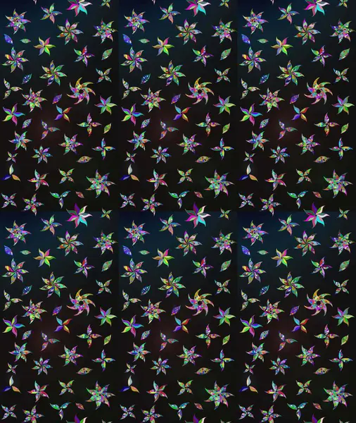 Küçük çiçekte güzel bir desen var. Doğa. Çiçek arkaplan. Çiçek kolajı. - Gri çiçekler. Raster deseni. Çiçek bileşimi.