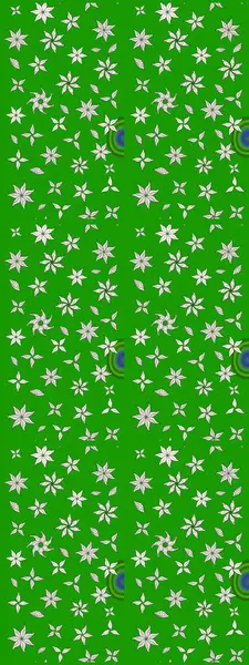 Raster illüstrasyonu. Yeşil ve nötr renklerde çiçekler. Çiçek desenli eskiz, vuruşlar, sıçramalar, yaz çiçekleri..