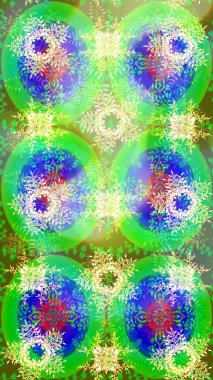 Raster illüstrasyonu. Kar taneleri deseni. Kar taneleri arka planda. Kar tanesi süsleme deseni. Arkaplanda soyut kar taneleri izole edilmiş düz tasarım.