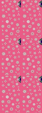 Renkli Bahar Teması eskiz kalıbı. Raster. Düz Çiçek Elementleri Tasarımı.