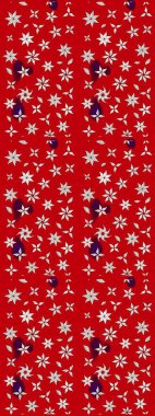 Raster illüstrasyonu. Düz Çiçek Elementleri Tasarımı. Kırmızı ve nötr renklerde zarif çiçekli suluboya. Renkli Bahar Teması çizim şablonu.