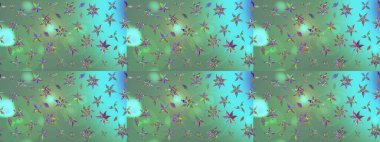 Raster illüstrasyonu. Yeşil renkte zarif çiçek buketi suluboya. Renkli Bahar Teması eskiz kalıbı. Düz Çiçek Elementleri Tasarımı.