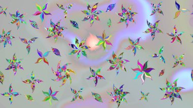 Şatafatlı bahar bahçesi dokusu. Flower eskiz arka planı. Raster illüstrasyonu. Çiçek deseni.