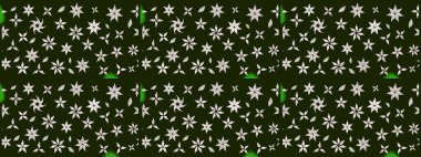 Küçük çiçekteki sevimli çiçek deseni. Raster illüstrasyonu. Çizim.