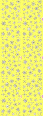 Çiçek deseni. Şatafatlı bahar bahçesi dokusu. Raster illüstrasyonu. Çiçek çizimi arkaplanı.