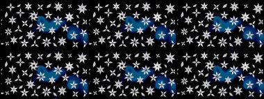 Raster. Renkli Bahar Teması eskiz kalıbı. Düz Çiçek Elementleri Tasarımı.