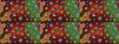 Kabile sanatı boho baskısı, klasik çiçek arkaplanı. Soyut etnik raster çizim kalıbı. Arkaplan dokusu, duvar kağıdı, kahverengi renkli çiçek teması.