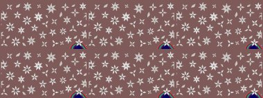 Kahverengi renkli çiçekler. Renkli Bahar temalı eskiz kalıbı. Çiçekli çiçek deseni, suluboya. Düz Çiçek Elementleri Tasarım Raster illüstrasyonu.