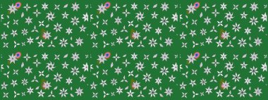 Çiçekler suluboya eskiz deseni. Raster Stili kumaş deseni.