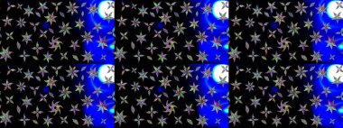 Robot resim. Küçük çiçekteki sevimli çiçek deseni. Raster illüstrasyonu.