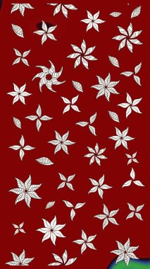 Kırmızı renkte çiçekler. Küçük çiçekte sevimli çiçek deseni var..