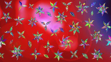 Çiçek desenli eskiz. Kırmızı renkte çiçekler. Tişört baskısı için çiçek boyama rasteriName.