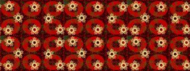 Renkli elementlerle Raster ilginç desen.