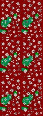 Düz Çiçek Elementleri Tasarım Raster illüstrasyonu. Çiçekli çiçek deseni, suluboya. Kırmızı ve nötr renkte çiçekler. Renkli Bahar Teması çizim şablonu.