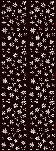 Tropik çiçek desenleri. Siyah renkli çiçekler. Raster illüstrasyonu.