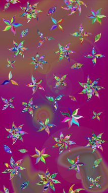 Küçük mor çiçeklerle oldukça eski bir besin torbası deseni. Tekstil, kumaş, kapaklar, duvar kağıtları, baskı, paket, koleksiyon defteri, örgü, dekupaj için çiçek arkaplanı..