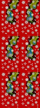 Renkli Yaz Temalı eskiz kalıbı. Modaya uygun kumaş deseni. Düz Çiçek Elementleri Tasarımı. Sevimli çiçek raster deseni.