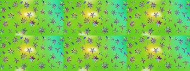 Beautiful watercolor Bouquet of summer flowers sketch pattern. Nice fabric pattern.