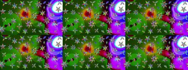 Sabıka fotoğraflarında, bebek kıyafetlerinde, duvar kâğıtlarında, paket kutularında falan kullanılabilir. Zarif, parlak ve eskiz yeşil çiçek deseni tasarımı.