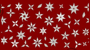 Renkli Bahar Teması eskiz kalıbı. Şirin çiçek elementleri. Raster illüstrasyonu. Düz Çiçek Elementleri Tasarımı. Çizim deseni Modaya uygun kumaş deseni.