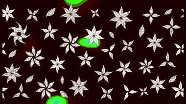 Raster illüstrasyonu. Siyah renkte güzel bir tekstil. Suluboya çiçekli çiçek deseni.