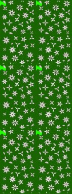 Doodle tarzı. Tekstil ve kapak tasarımı için mükemmel. Yeşil renkli çiçekler. Renkli yeşil çizim kalıbı. Elle çizilmiş sonbahar çiçeği deseni..