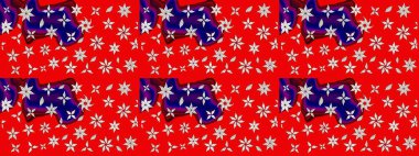 Çiçekli çiçek deseni, suluboya. Raster deseni. Küçük çiçekte güzel bir çiçek deseni..