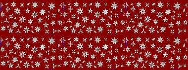 Elle boyanmış suluboya resim çizimleri, çiçekler ve bitkiler. Kırmızı renkte çiçekler.