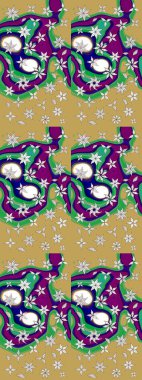 Tekstil veya kitap kapakları, imalat, duvar kağıtları, baskı, hediye paketi ve yapıştırma kitabı için çiçek eskizi geçmişi. Raster illüstrasyonu. Küçük ölçekli çiçeklerdeki basit sevimli desen.