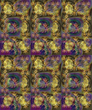 Renkli arka planda izole tatlı kar taneleri. Kar tanesi raster deseni. Kahverengi, yeşil ve gri renkli kar taneleri. Raster illüstrasyonu.