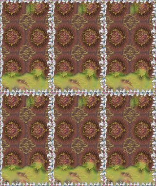 Egzotik çiçekler, kahverengi renklerde botanik, parlak, klasik bir doğa. Raster illüstrasyonu. Klasik tropikal doğal elementlerin suluboya seti.