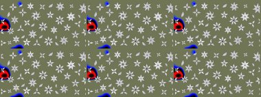 Sevimli çiçek raster deseni. Yeşil renkli çiçekler. Sketch Colour Spring Theme eskiz kalıbı. Düz Çiçek Elementleri Tasarımı.