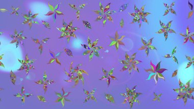 Çiçek kompozisyonu, el boyası, hassas şablon. Sevgililer günü ve tebrik kartı konsepti için şık bir davetiye. Üst manzara, yumuşak stil. Menekşe renkleri üzerindeki manzara çiçek deseni.