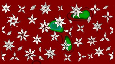 Çizim çiçek deseni duvar kağıdı, web sitesi arka planı, ambalaj kağıdı, davetiye, broşür, afiş veya web sitesi için kullanılabilir. El çizimi Raster çizimi. Parlak elementlerin.