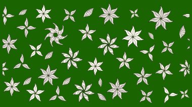 Arkaplan dokusu, duvar kağıdı, yeşil ve nötr renklerde çiçek teması. Soyut etnik raster çizim kalıbı. Kabile sanatı boho baskısı, klasik çiçek arkaplanı.